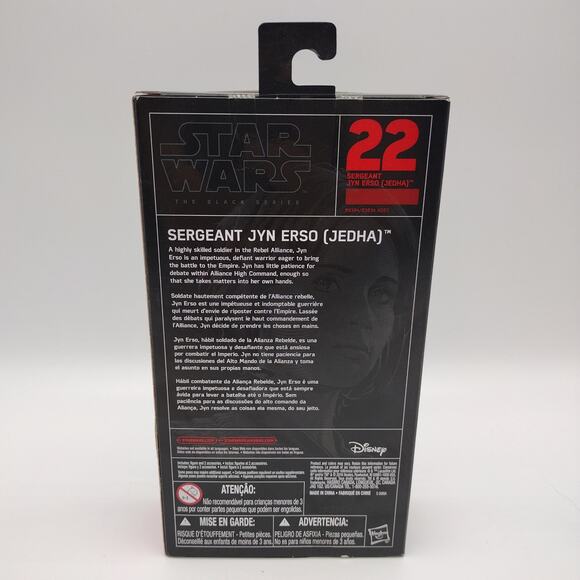 Star Wars The Black Series #22 Sergeant Jyn Erso (Jedha) New Hasbro 2016 - Picture 4 of 6